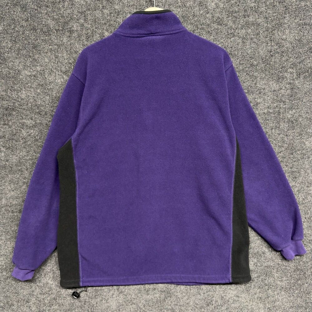 Vintage Baltimore Ravens Reebok Fleece Pullover Quarter Zip Jacket Mens XL Y2K - Picture 6 of 11